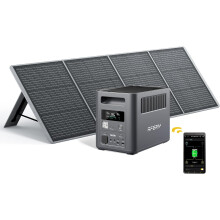 AFERIY Portable 1800W Power Generator with 200W Solar Panel, 1024Wh LiFePO4 Batteries,Foldable Solar Panel with USB Ports, IP65