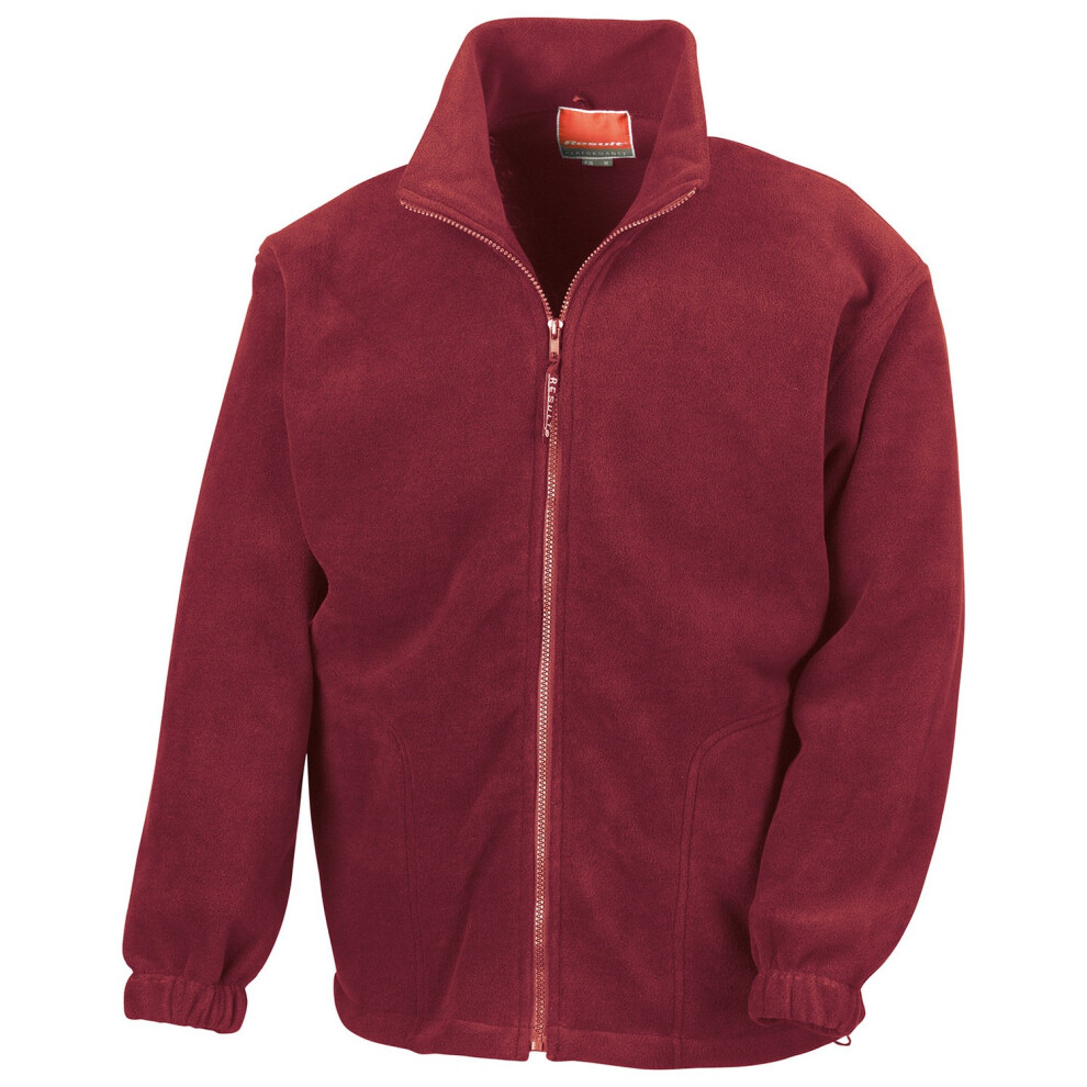 Result (Xxl, Burgundy) Mens Polartherm Fleece Jacket Red,Multicoloured