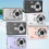 (64G Memory, Silver) Beginner Friendly 4k Digital Camera 16X Zoom Small Photography Camera Birthday Present 4