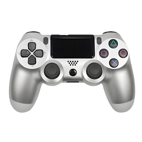 （Silver）Hand Ps4 Shanks Six Axis Dual Vibration Bluetooth Levers Wireless Operating