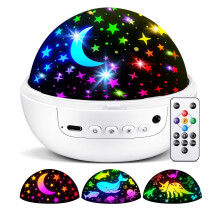 Sensory Toys Baby Toys,93 Lighting Mode Sensory Lights,Dimmable+Timer+Remote Star Projector Baby Lights Projector,360Rotate Baby Night Light Kids Ni