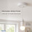 Status Status 6Inch Ceiling Pendant Light Fitting White BayonetCap B22 Lamp H 1