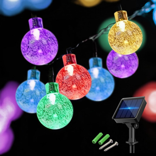 30LED Solar Garden Lights,5M/16FT Solar String Lights Waterproof