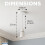 Status Status 6Inch Ceiling Pendant Light Fitting White BayonetCap B22 Lamp H 2