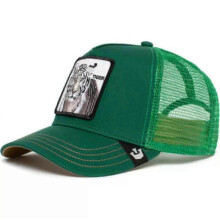 (28) Men's Animal Embroidered Baseball Cap Sun Protection Breathable Cotton Adjustable Curved Brim Trucker Hat Panther Rooster Lion Design