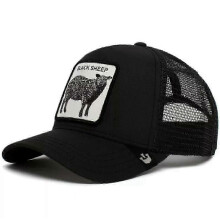 (26) Men's Animal Embroidered Baseball Cap Sun Protection Breathable Cotton Adjustable Curved Brim Trucker Hat Panther Rooster Lion Design