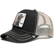 (53) Men's Animal Embroidered Baseball Cap Sun Protection Breathable Cotton Adjustable Curved Brim Trucker Hat Panther Rooster Lion Design