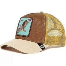 (43) Men's Animal Embroidered Baseball Cap Sun Protection Breathable Cotton Adjustable Curved Brim Trucker Hat Panther Rooster Lion Design