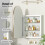51x76 Arch Bathroom Mirror Cabinet,Metal Framed 5