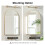 51x76 Arch Bathroom Mirror Cabinet,Metal Framed 6