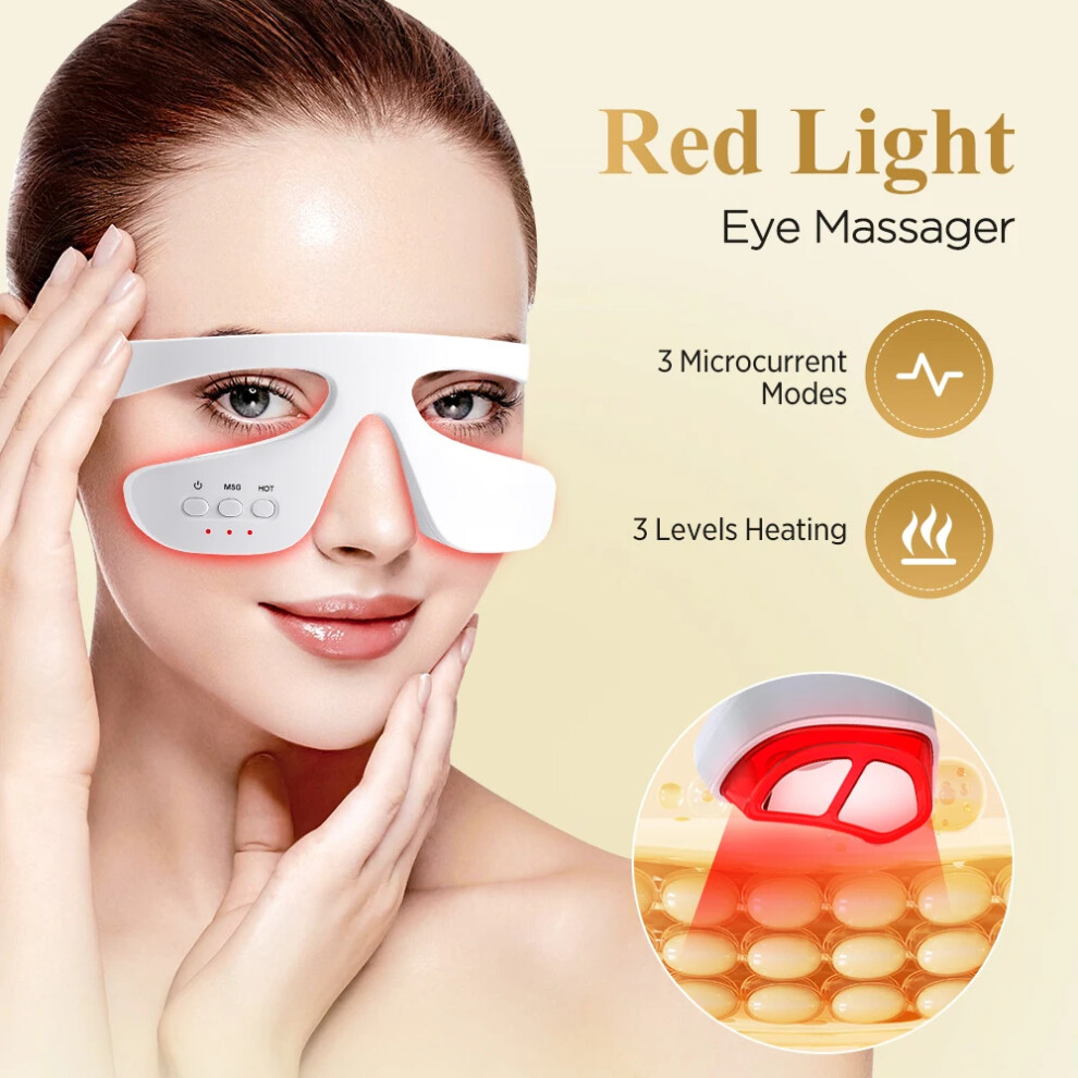 Stoyotu 3D Eye Massager Anti-Aging Eye Massage Instrument Eyes Fatigue Relief Relaxation Relieve Dark Circles Ems Eye Lift Care Massage