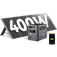 AFERIY P180Pro 1024Wh Portable Power Station with 400W Solar Panel, Expandable to 5120Wh, 1H Fast Charging,9 Outputs, with App
