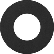 Luceco Flat Bezel for Downlights, Slim Profile, FType MK2, FType Essence, FType Ultra, LED Downlight Accessories, Matt Black, 76mm Cut-Out, FTBZFBK