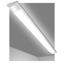 Cutever 3FT Led Batten Light, 30W Tube Light Surface Mounted Ceiling Light Cool White 6500K 3000LM 180 Beam Angle Led Tube Lights for Shop, Office,