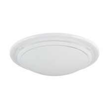 Eglo Planet 1 Ceiling lamp, White Steel and White Lacquered Glass Wall Light, E27 Socket