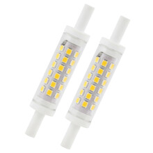 Cateye 2Pcs R7s LED Bulb 78mm Dimmable 5W Warm White 3000K, Linear J78 Double Ended Floodlight, R7s LED Halogen Replacement Bulbs, 78mm Security Ligh