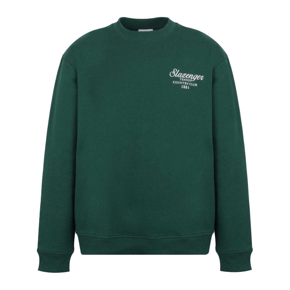 Slazenger (Xl, ) Mens Embroidered Logo Sweatshirt Green