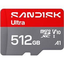 SanDisk Ultra MicroSD 512GB 140MB/s with Adapter