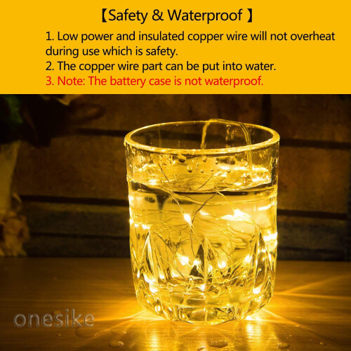 12 PCS LED Fairy String Lights Battery Operated, 20 LEDs 6.5Ft/2M Micro Copper Wire Lights 2