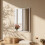 Homcom HOMCOM Wall-Mounted Bathroom Mirror, Decorative Rectangular, White 7