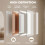 Homcom HOMCOM Wall-Mounted Bathroom Mirror, Decorative Rectangular, White 5