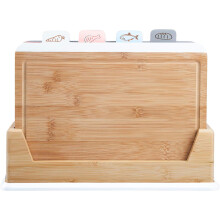 Cooks Professional Index Chopping Board Set | 4-Piece Bamboo | Durable and Easy