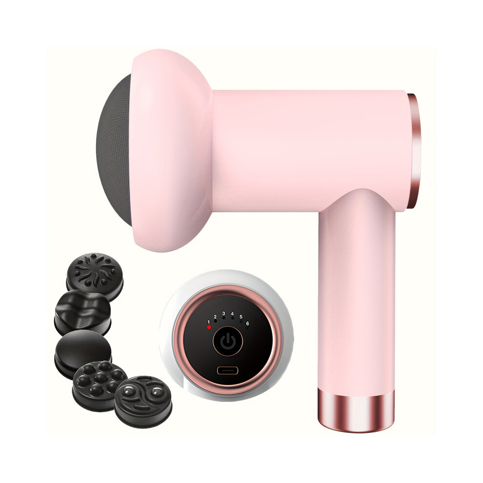 Stoyotu Body Massager, Home Massage Stick With 5 Massage Heads, Convenient Fat Pusher, Wireless Charging, Handheld Whole Body Kneading