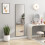 Homcom HOMCOM Full Length Mirror, Standing or Wall-Mounted Dressing Mirror, Black 8