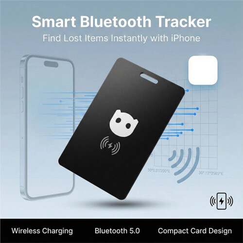 Ultra-Thin Card   Tracker for Android and 'S Frist Tracker Card Wireless Charging Anti-Loss Device 1