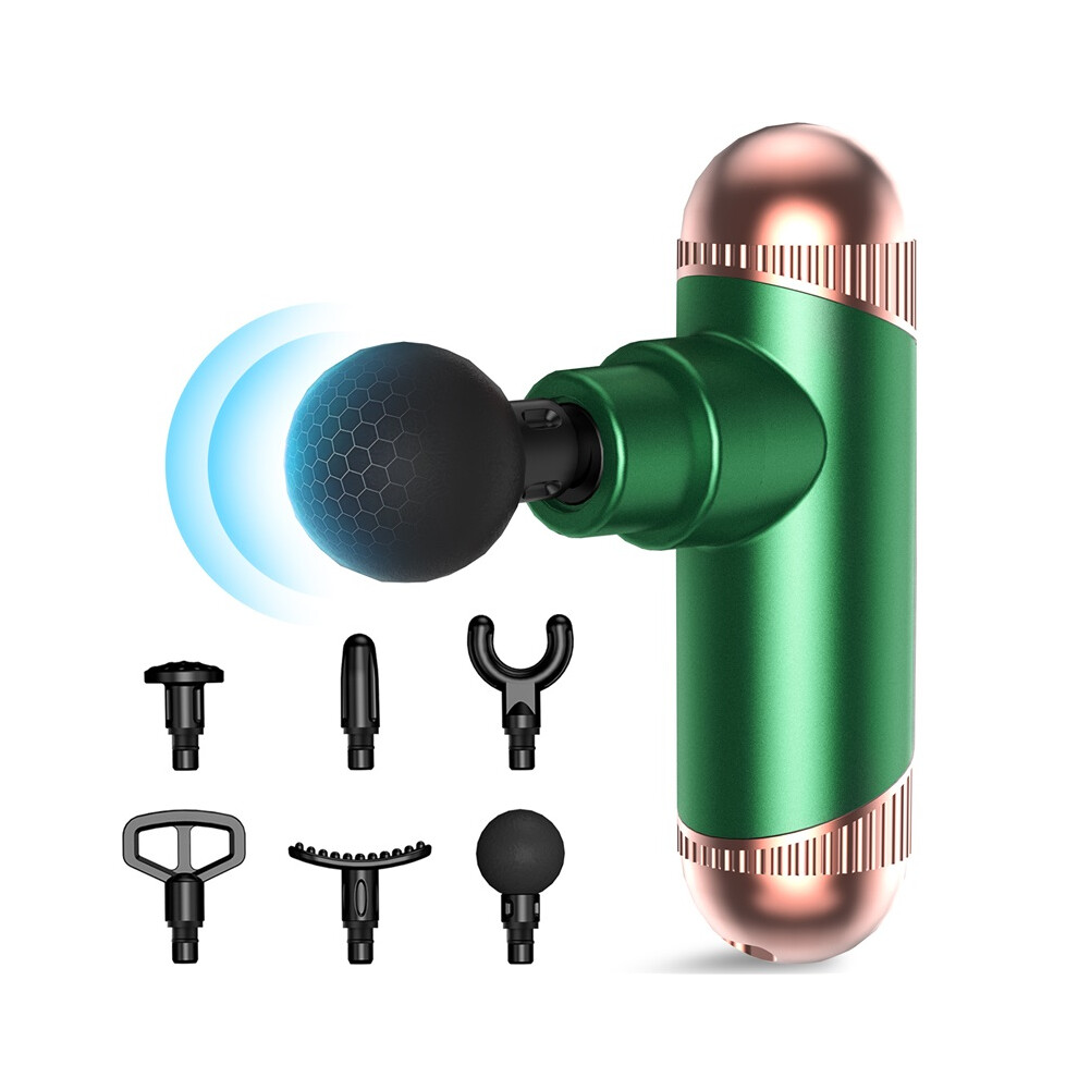 Stoyotu Green (Green) Mini Massage Gun Muscle Relaxation Fascia Gun Electric Vibration Massage Body Massager Professional Grade Neck Membrane Guns