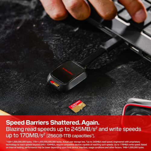 SanDisk SanDisk Extreme MicroSD 1TB V30 A2 R190/W90 με Αντάπτορα 2