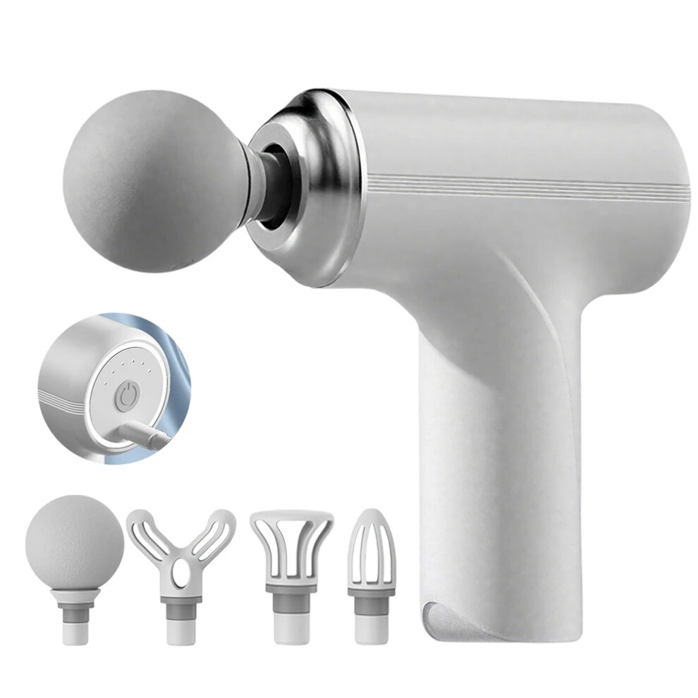 Stoyotu Usb Mini Electric Massage Gun Portable Fascia Gun High Frequency Vibration Body Massage Gun Muscle Relaxation Fascia Masajeador