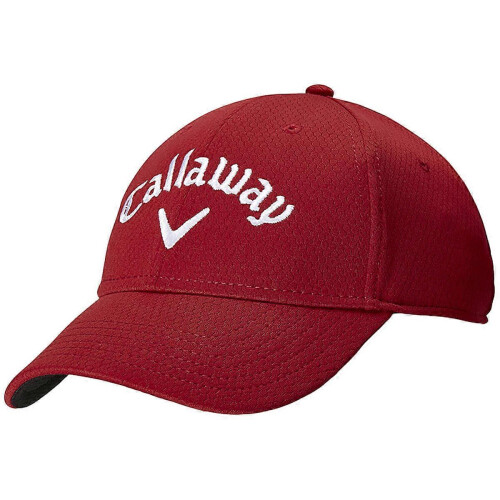 (One Size, Red) Callaway Golf Mens 2026 Tour Logo Adjustable Baseball Cap 1