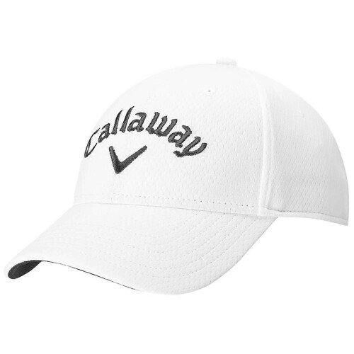 (One Size, White) Callaway Golf Mens 2026 Tour Logo Adjustable Baseball Cap 1
