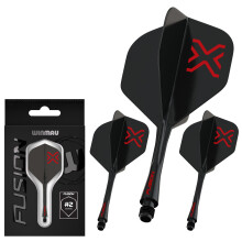 WINMAU Darts Blade X Fusion Integrated Flight & Shaft System - No.2 Shape & Desi