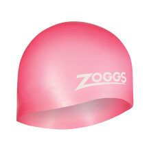 Zoggs Unisex Adult Easy-Fit Silicone Swimming Cap - Pink, One Size