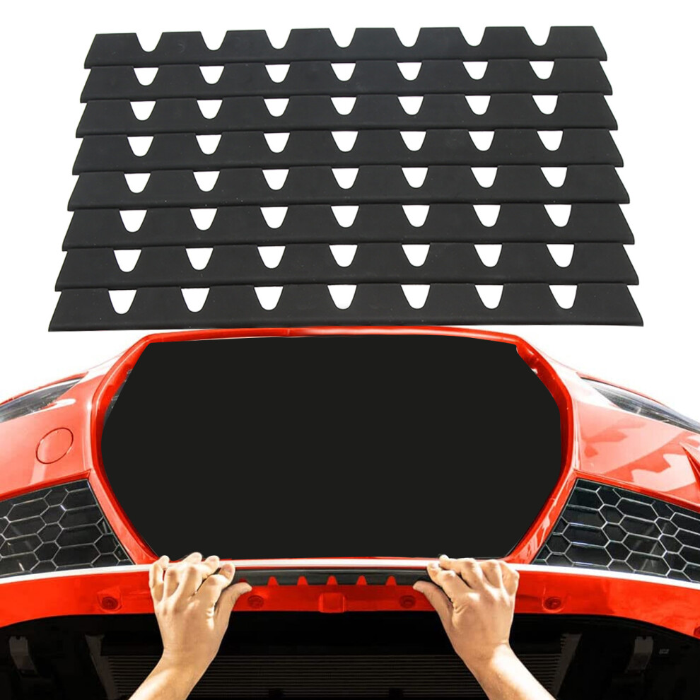 Universal Rubber Bumper Scrape Guard 8Pcs Black 7293282165533