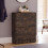 Vida Designs (Dark Wood) 2 Drawer Shoe Cabinet Pull Out Hallway Storage 1