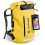 Earth Pak Waterproof Backpack with Roll-Top Closure, Front Pocket, Cushioned Back Panel & Phone Case (Yellow, 55L) 1