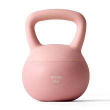 YOTTOY Soft Kettlebell,Kettlebell Anti-Slip Grip Weight for Home Workouts, Kettlebells Set Strength and Safety Guaranteed (Pink, 20 LB)