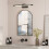 42x68 Arch Bathroom Mirror Cabinet,Metal Framed 8