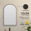 42x68 Arch Bathroom Mirror Cabinet,Metal Framed 6