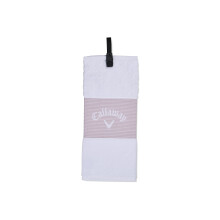 Callaway Golf Tri Fold Towel 2023 Mauve/White