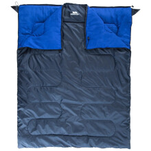 Trespass Catnap 3 Season Double Sleeping Bag Camping Travel 180cm x 140cm