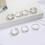 Adjustable Alloy Toe Rings Gold Silver Set 6
