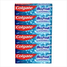 Colgate Max Fresh Cooling Crystals Toothpaste 6 x 75 ml - Effective Teeth Cleaning for Long-Lasting Freshness and a Clean Mouth Feel - Keeps Teeth Wh