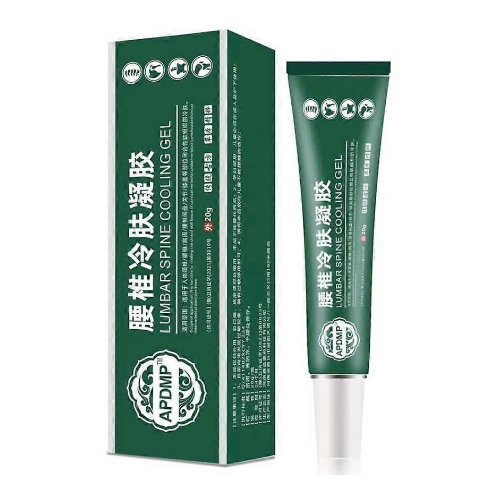 APDMP Lumbar Spine Cooling Gel | Cold Compress Pain Relief Gel for Back & Muscle Soothing and Fast Cooling Relief - 20g