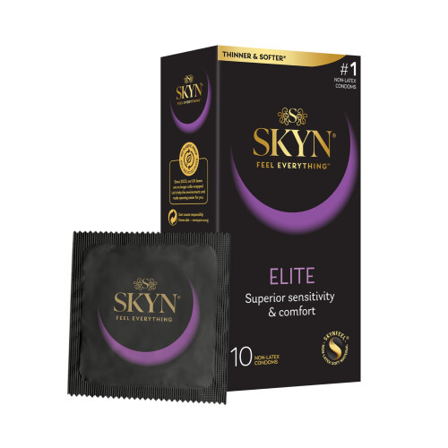 SKYN Elite Skynfeel Condoms Regular Size, Ultra-Thin & Soft, Pack of