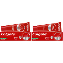Colgate Max White Clinical Purifying Power Toothpaste 75ml - Hydrogen Peroxide Teeth whitening Toothpaste - Whiter Teeth in 5 Days - Deeply whitens S