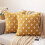 Housse de coussin décorative jacquard à losanges 45 x 45 cm 8